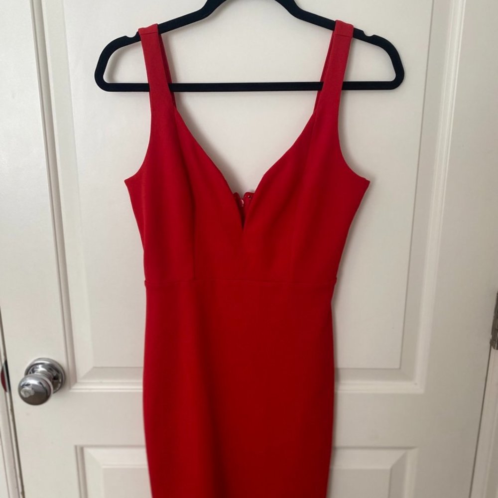 Express Plunge V-Neck Mini Dress
